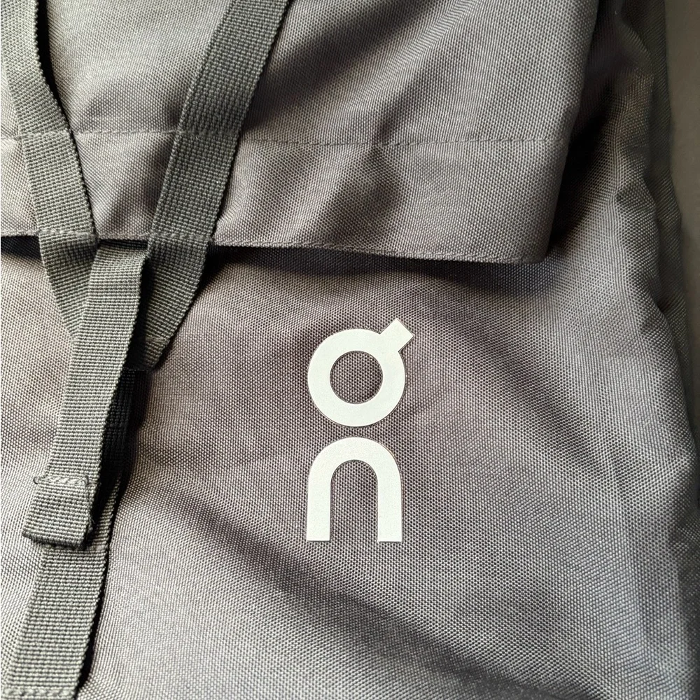 On Running Black Foldover Tote Backpack Bag Lightweight Gym Travel